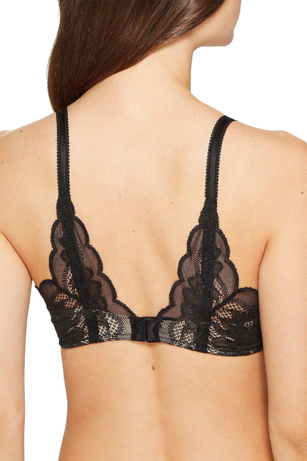 Wacoal Black Fire And Lace Contour Bra