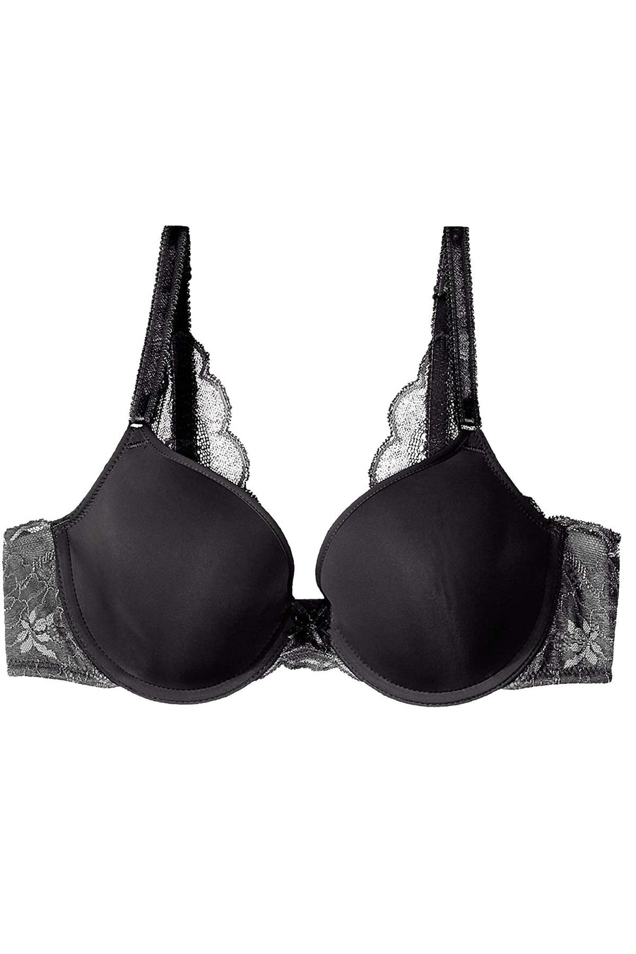 Wacoal Black Fire And Lace Contour Bra