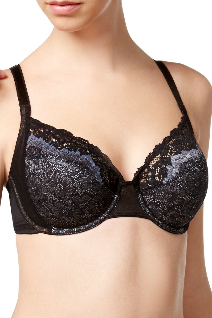 Wacoal Black/Grey Basics Benefits Underwire Bra