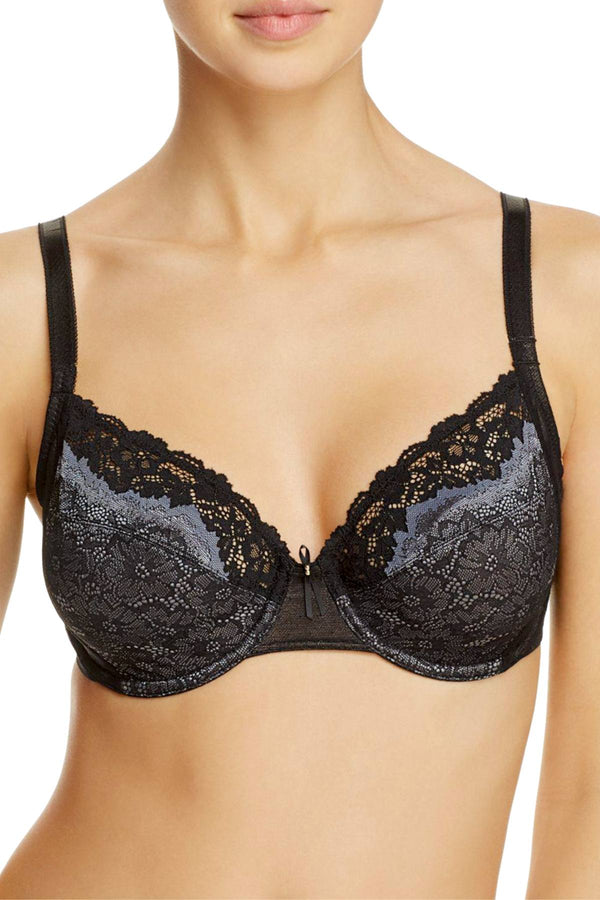Wacoal Black/Grey Basics Benefits Underwire Bra