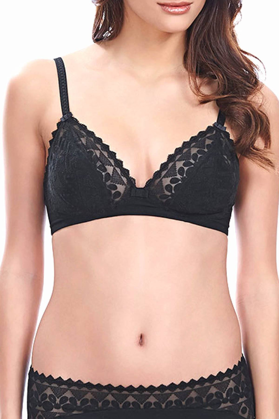 Wacoal Black Purity Soft-Cup Bra