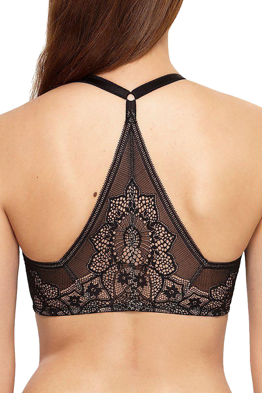 Wacoal Black Take The Plunge Wireless Racerback Front Closure Bralette