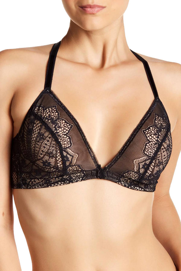 Wacoal Black Take The Plunge Wireless Racerback Front Closure Bralette