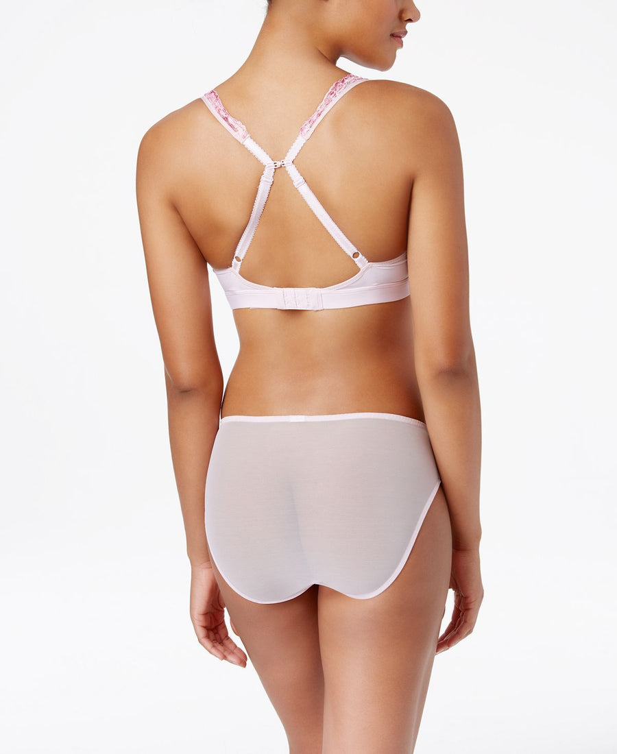 Wacoal Embrace Lace Soft Cup Wireless Bra 852191 Lilac Sachet