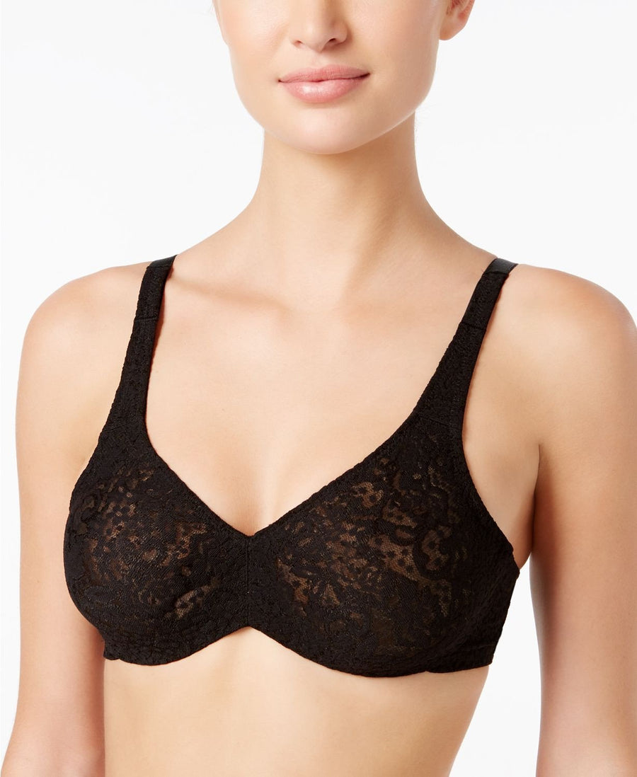 Wacoal Full Figure Halo Lace Bra in Black