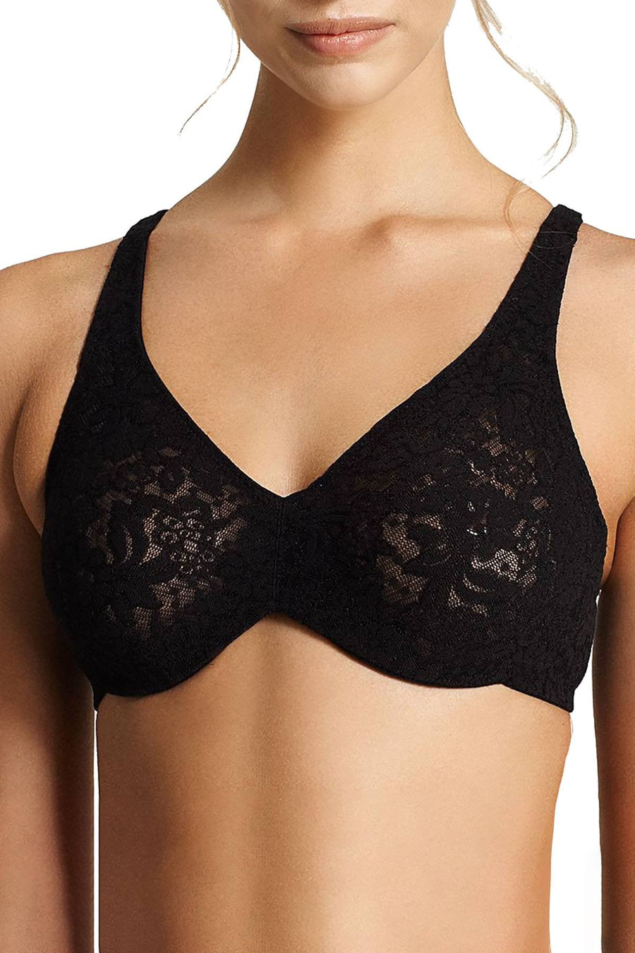 Wacoal Full Figure Halo Lace Bra in Black