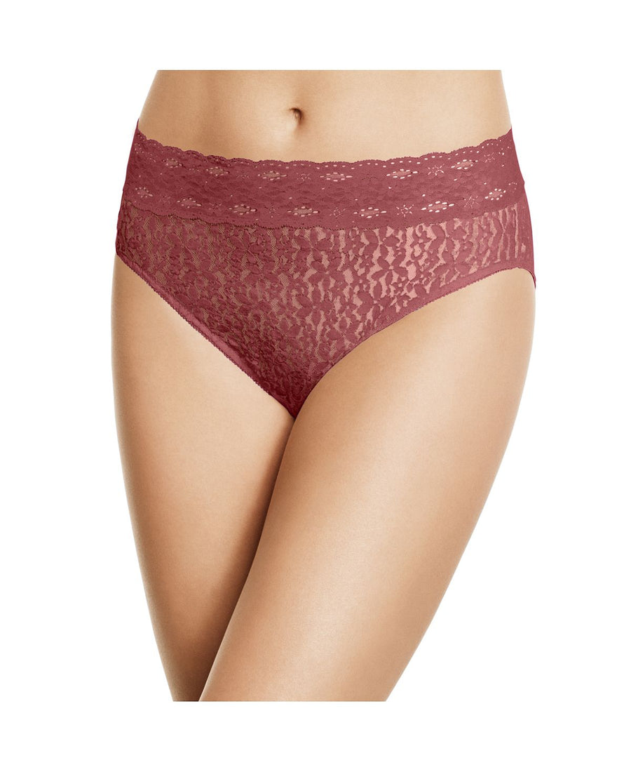 Wacoal Halo Sheer Lace Hi Cut Brief 870305 Red Pear
