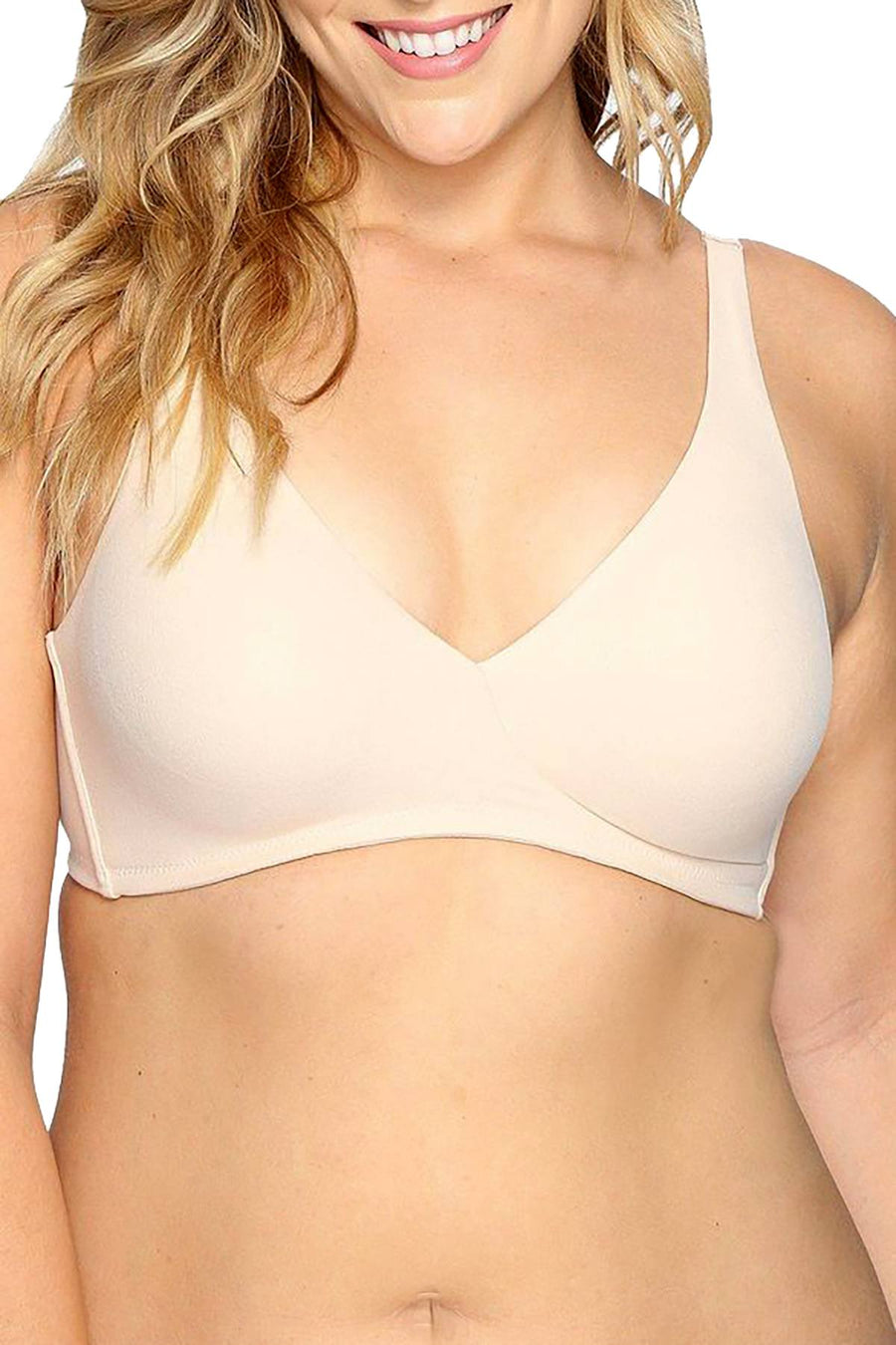 Wacoal How Perfect Full Figure Wire Free Bra in Naturally Nude