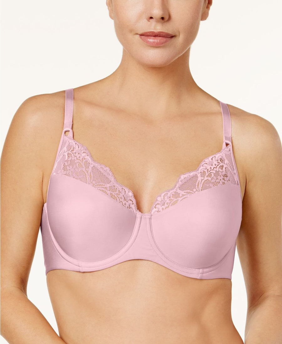 Wacoal Lace Impression Lace Trim Bra in Blush