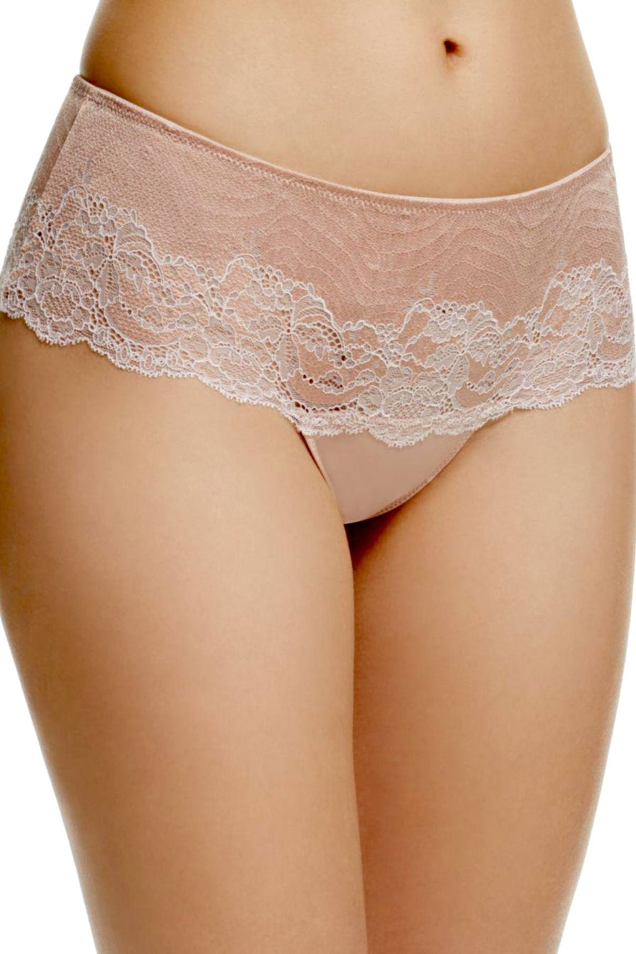 Wacoal Rose-Dust/Angel-Wing Lace Affair Tanga-Thong