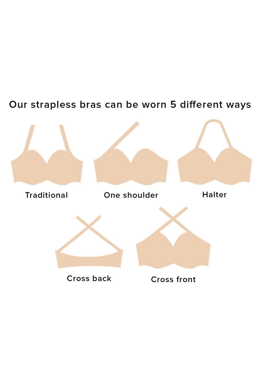 Wacoal Sand Red Carpet Full Busted Strapless Bra
