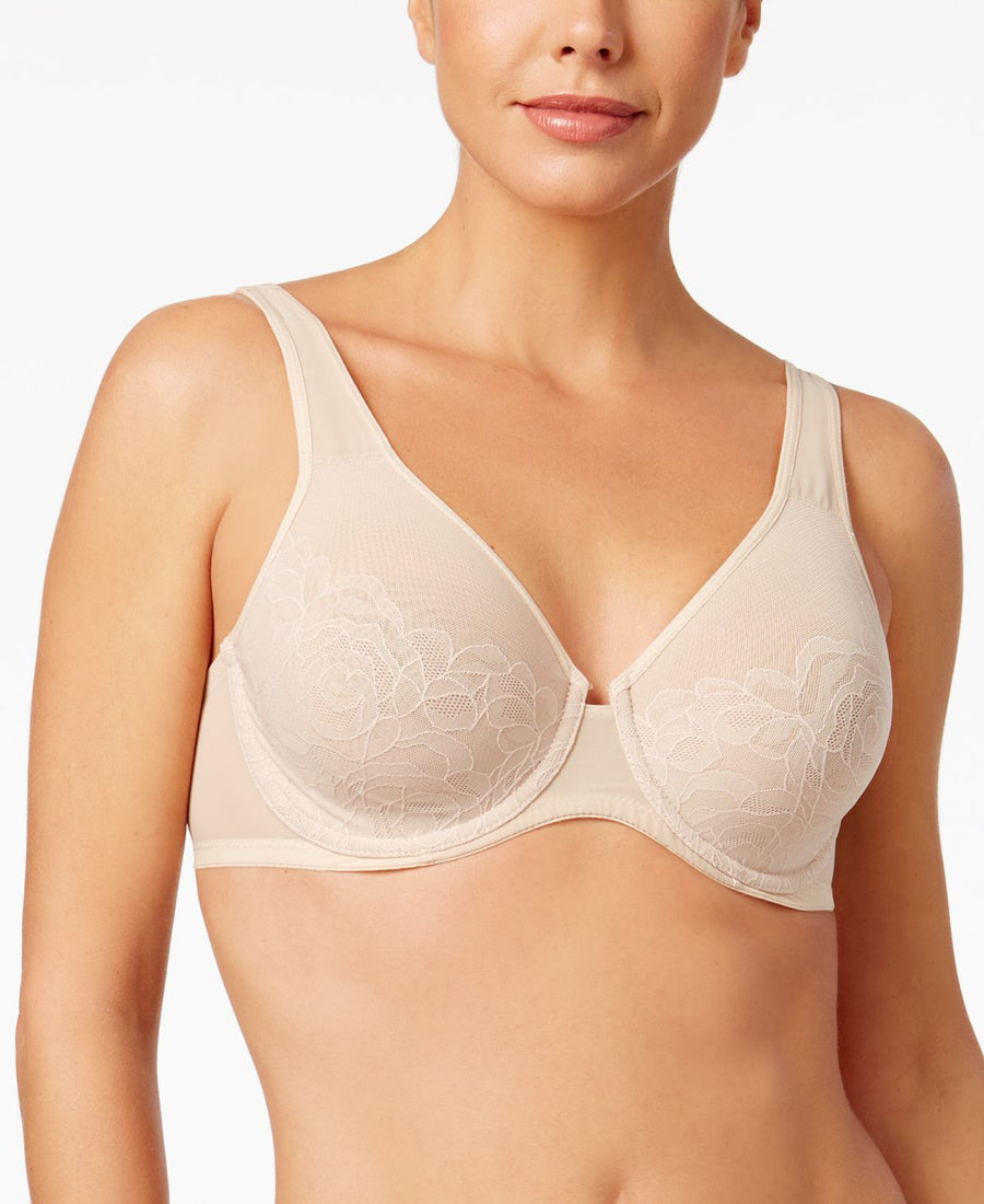 Wacoal Stark Beauty Rose-lace Molded Bra 855225 Sand- Nude 01