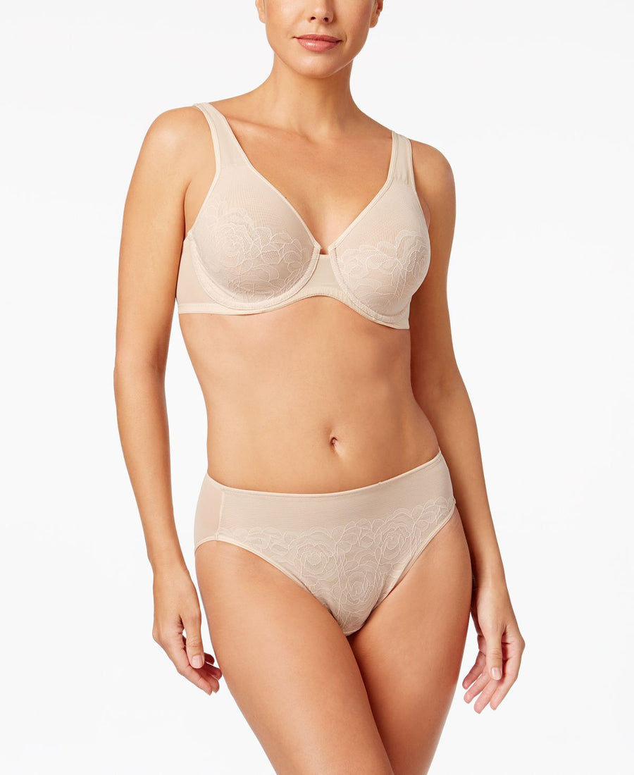 Wacoal Stark Beauty Rose-lace Molded Bra 855225 Sand- Nude 01