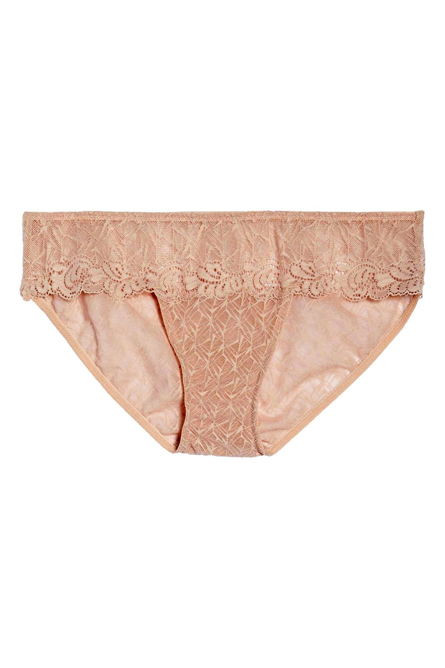 Wacoal Vivid Encounter Sheer Lace Bikini in Rose Dust