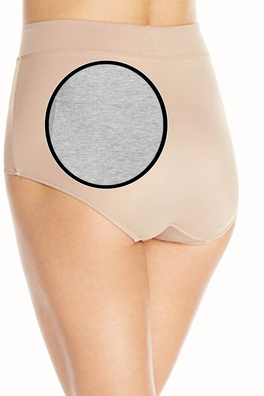 Warner's Heather-Grey No Pinching/No Problems Cotton Brief