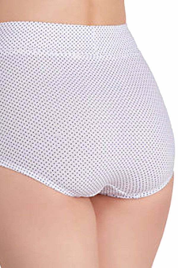 Warner's Navy-Pindot No Pinching No Problems Cotton Brief