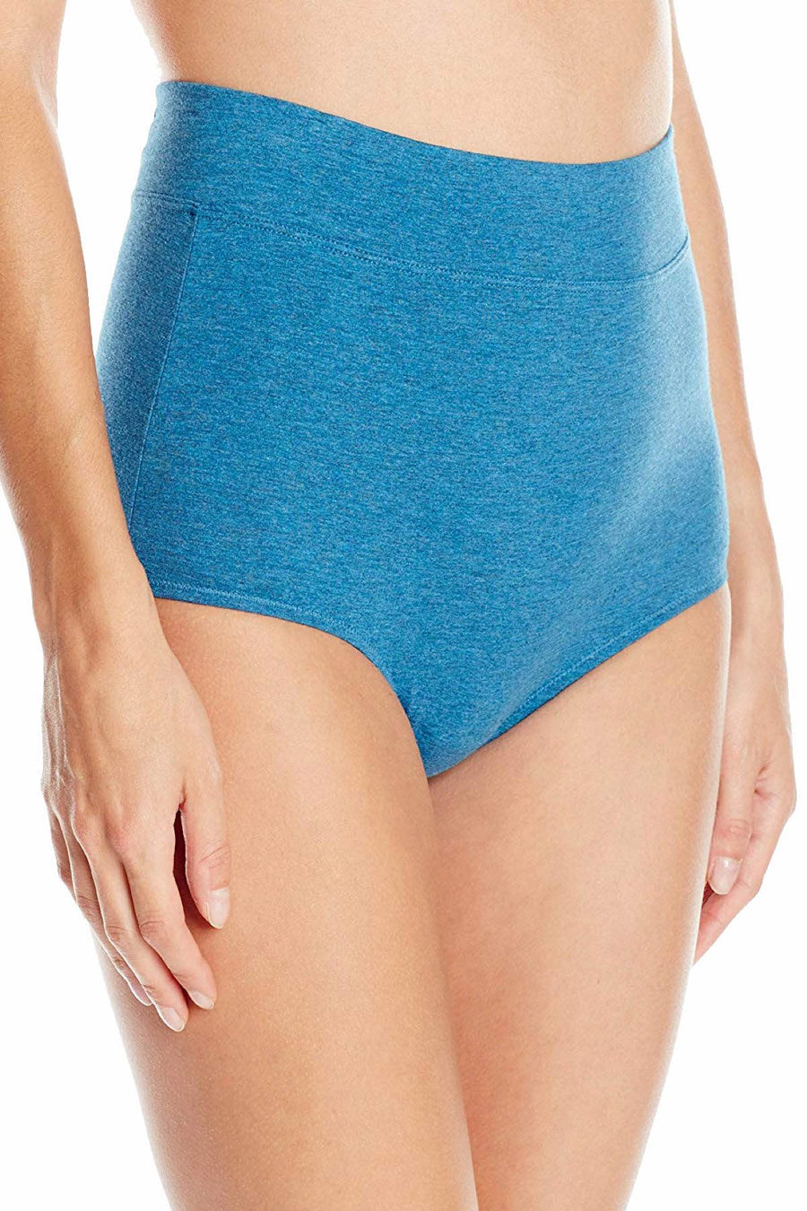Warner's Treasure-Teal-Heather No-Pinching No-Problems Cotton Brief