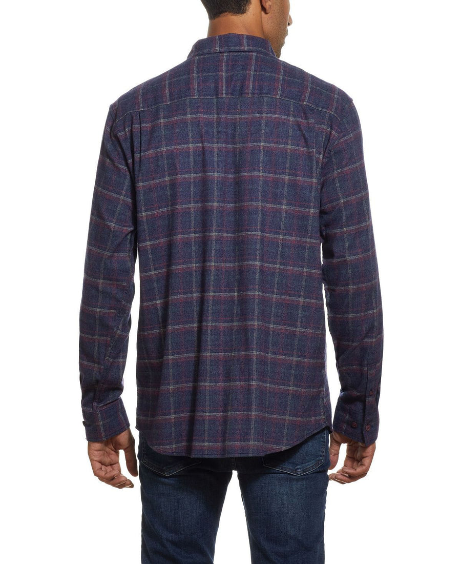 Weatherproof Vintage Antique Plaid Flannel Shirt Beet Red