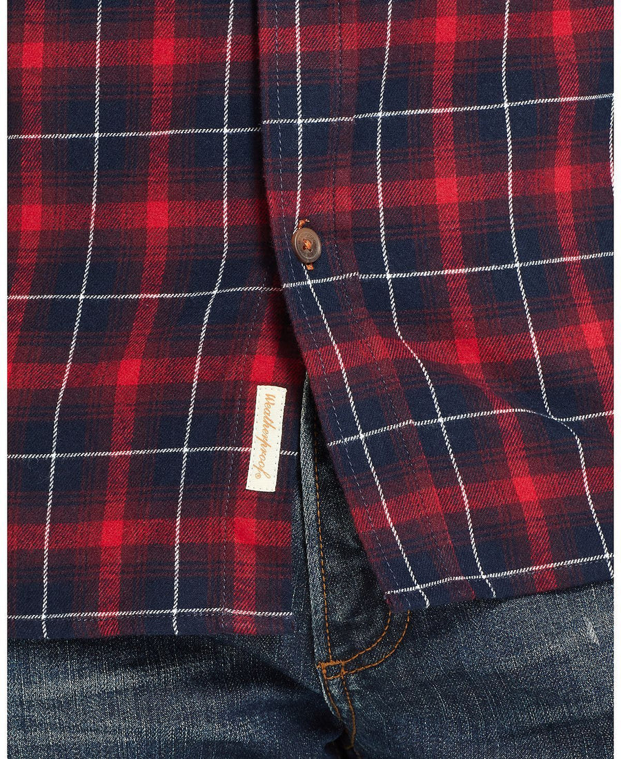 Weatherproof Vintage Brushed Antique Flannel Plaid Shirt Admiral