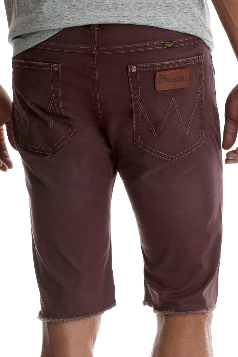 Wrangler Eggplant Slim-Fit Stretch-Twill 12" Short