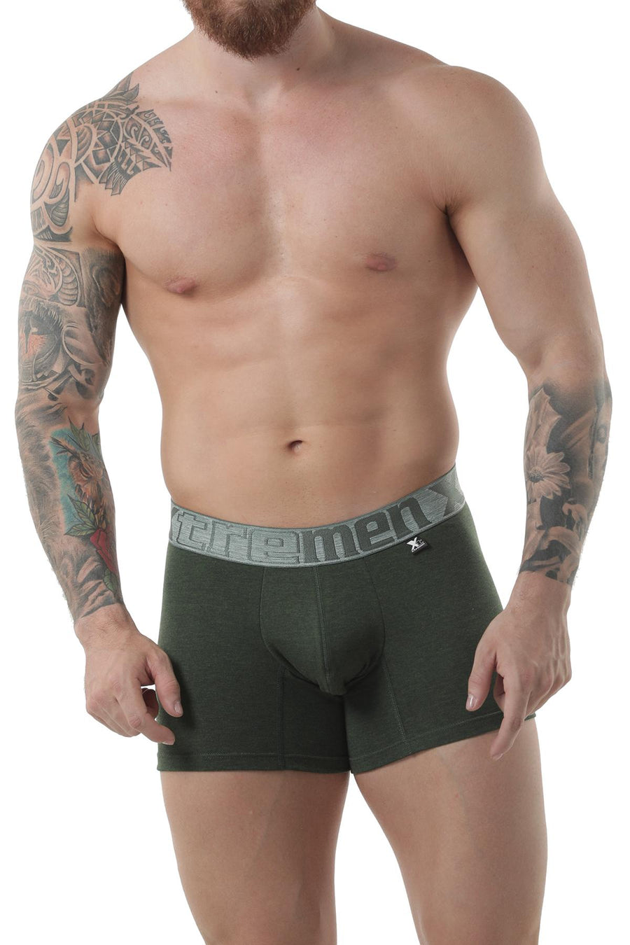 XTREMEN Army Green Classic Boxer