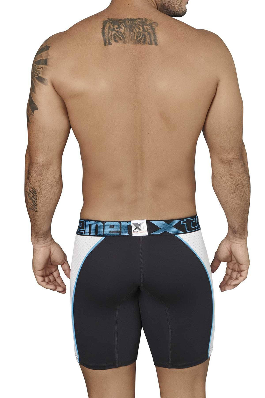 XTREMEN Black/Blue/White Cotton Sport Boxer Brief