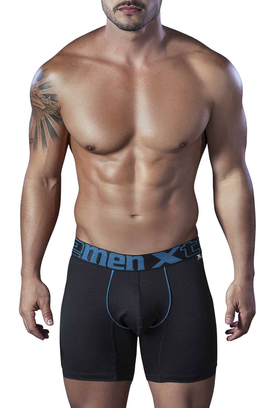XTREMEN Black Microfiber Breathable Boxer Brief