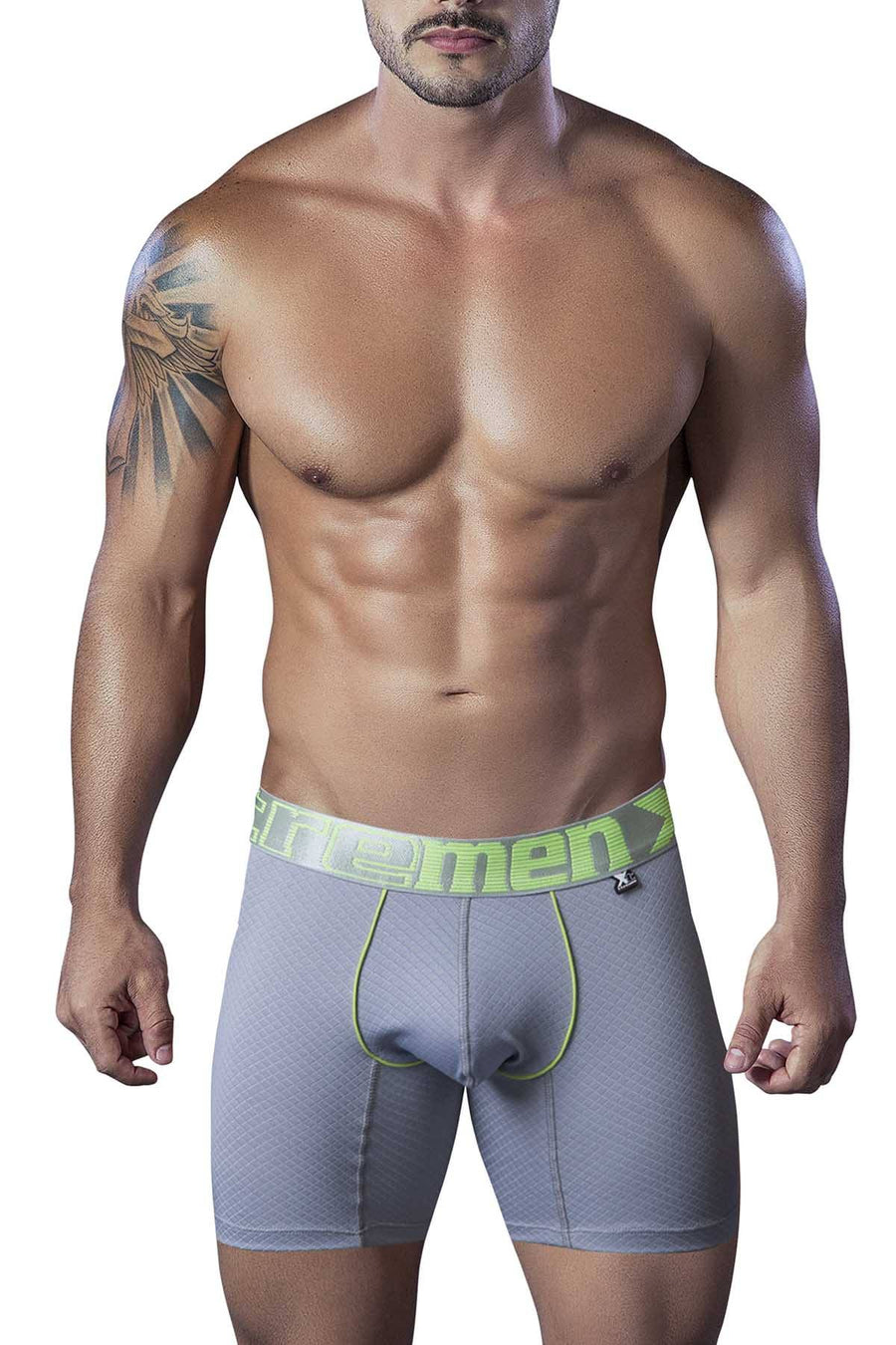 XTREMEN Grey Microfiber Breathable Boxer Brief