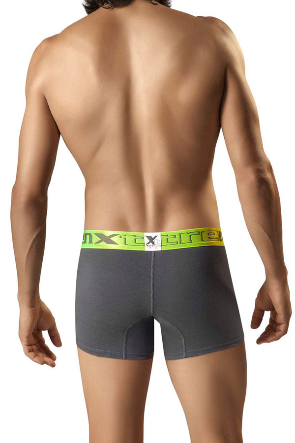 XTREMEN Grey/Neon Poly-Cotton Boxer Brief