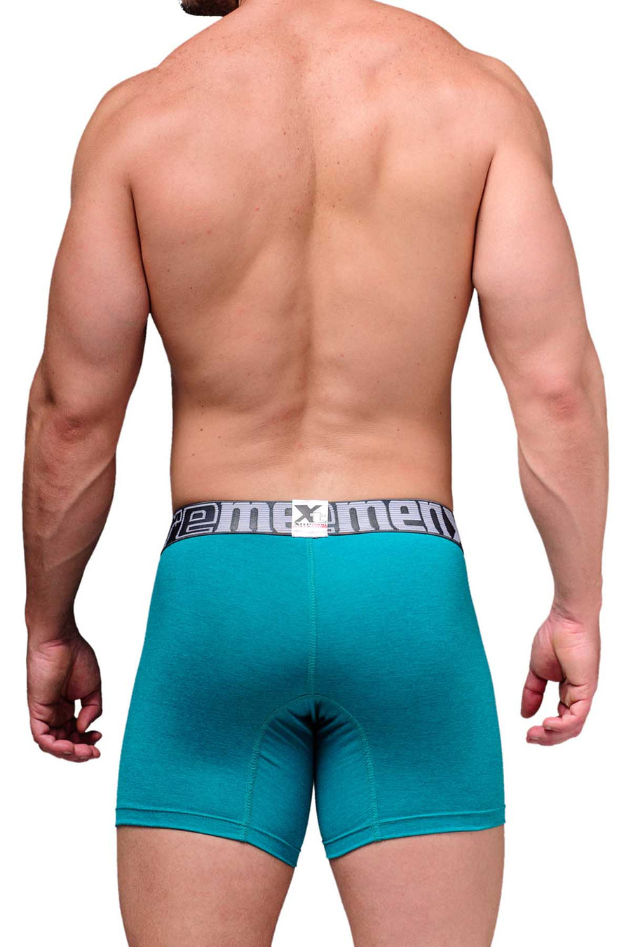 XTREMEN Jade-Green/Grey Microfiber Boxer Brief