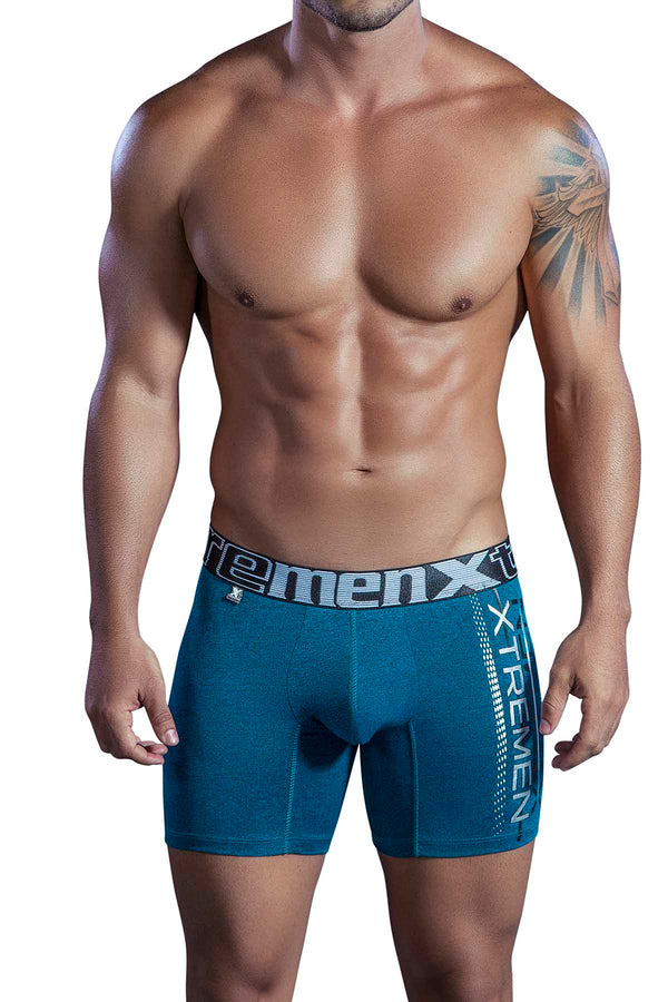 XTREMEN Jade-Green Microfiber Boxer Brief