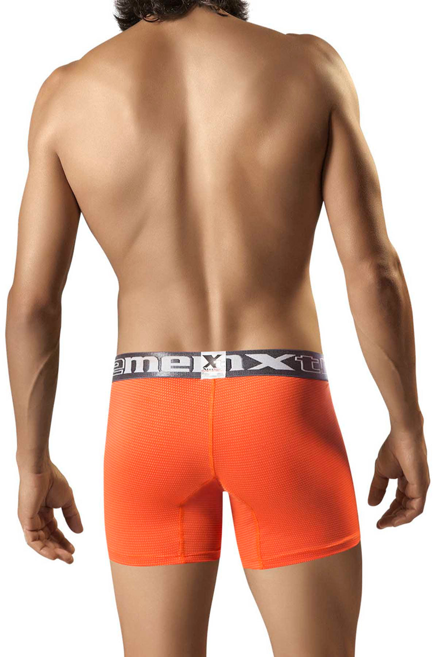 XTREMEN Orange/White Dot Microfiber Boxer Brief