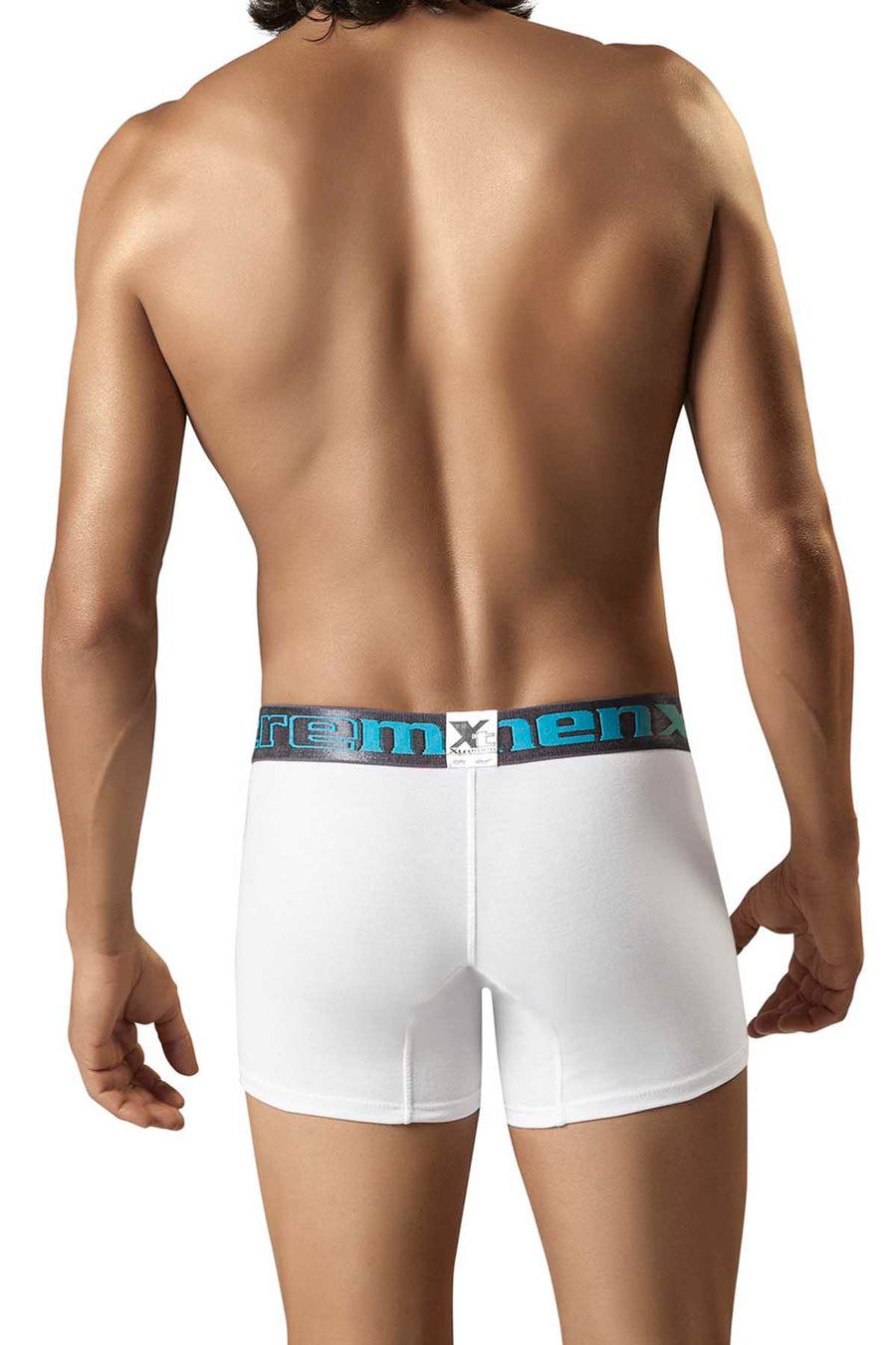 XTREMEN White/Grey Poly-Cotton Boxer Brief