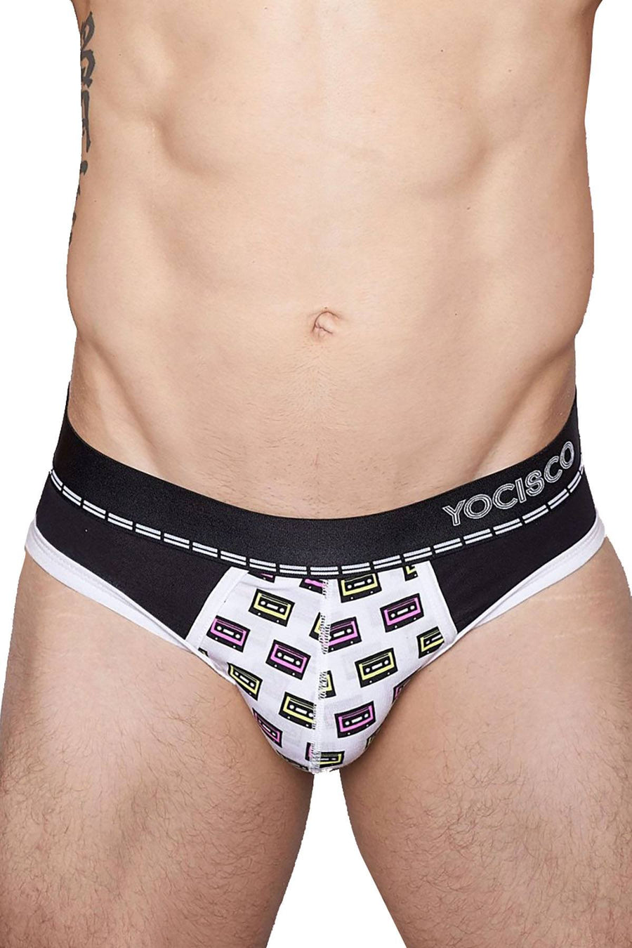 YOCISCO Black Mix Tape Brief