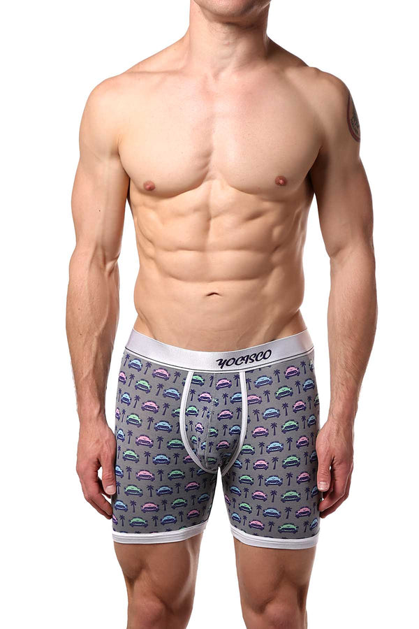 YOCISCO Grey La Havana Bamboo Boxer Brief