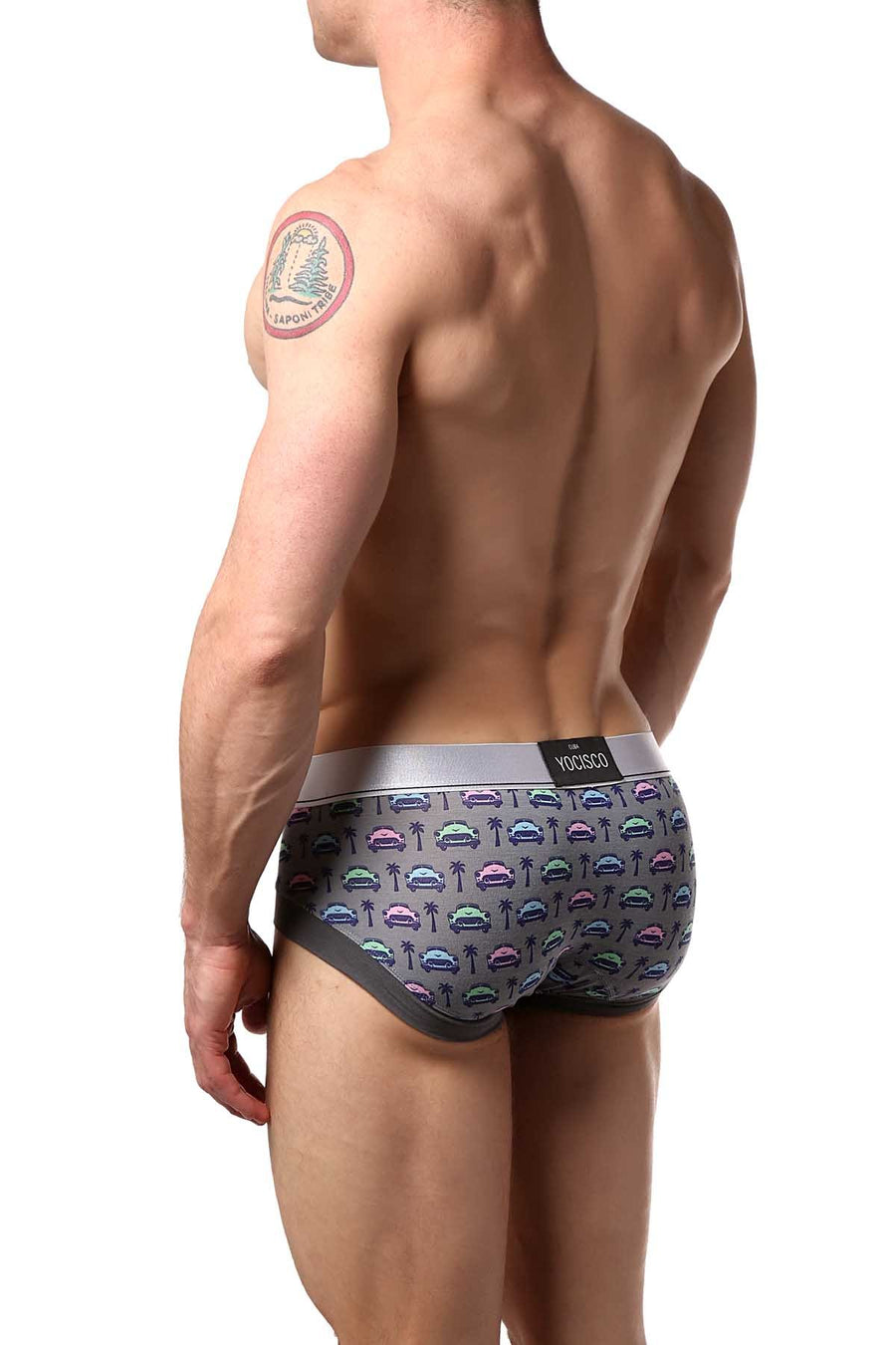YOCISCO Grey La Havana Bamboo ISO Brief