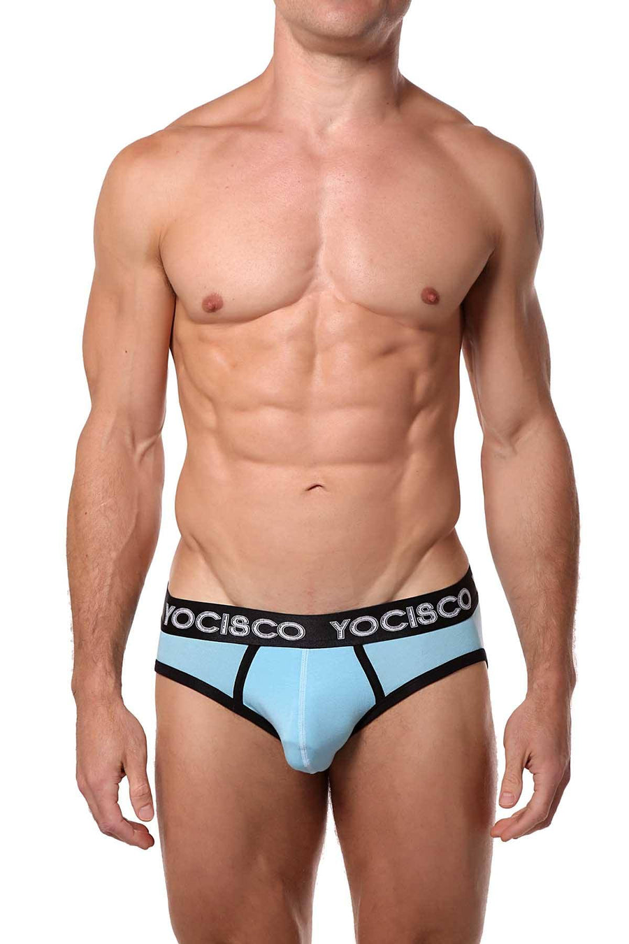 YOCISCO Light-Blue Bar-Back Jock-Brief