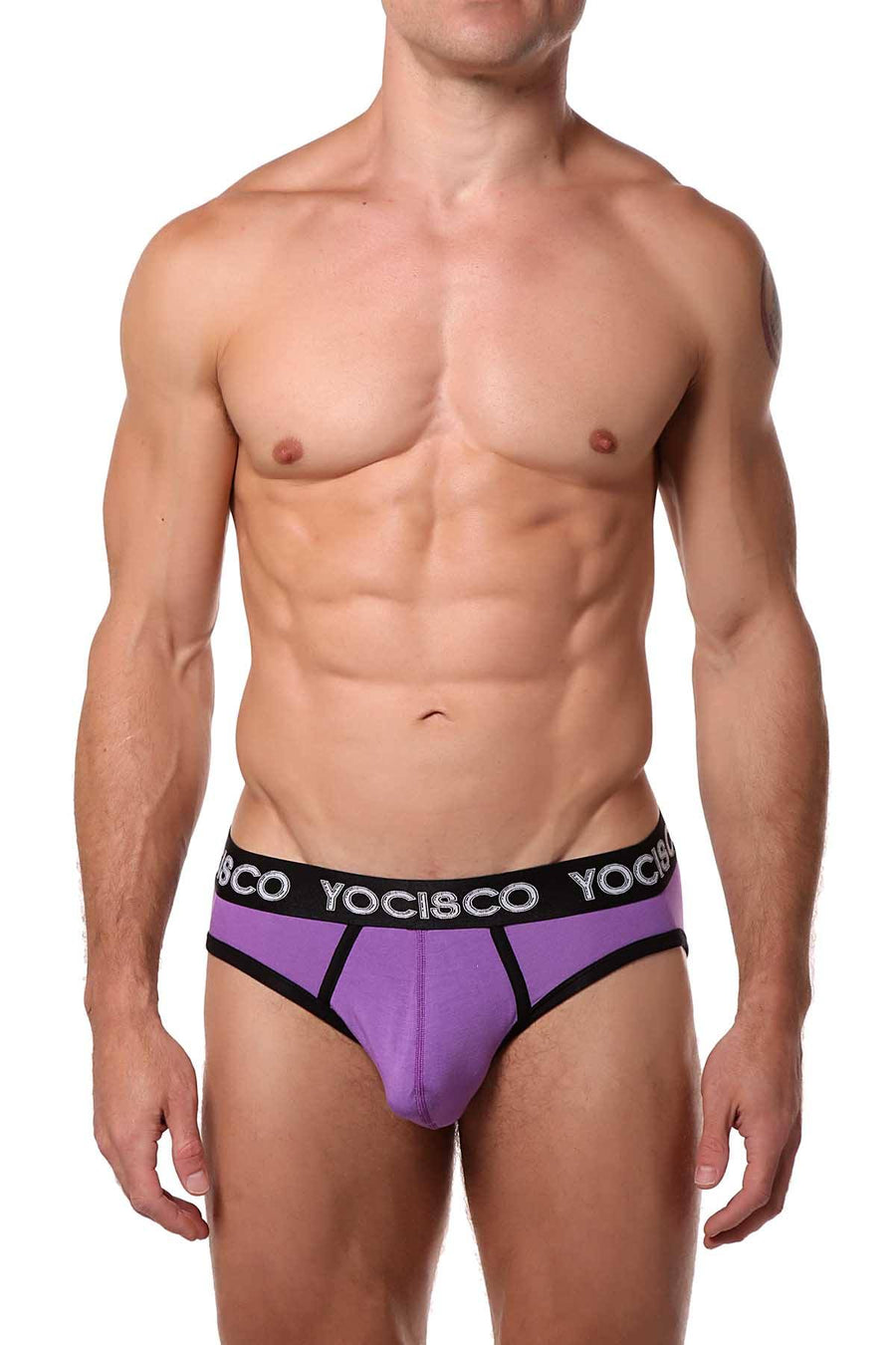 YOCISCO Purple Bar-Back Jock-Brief