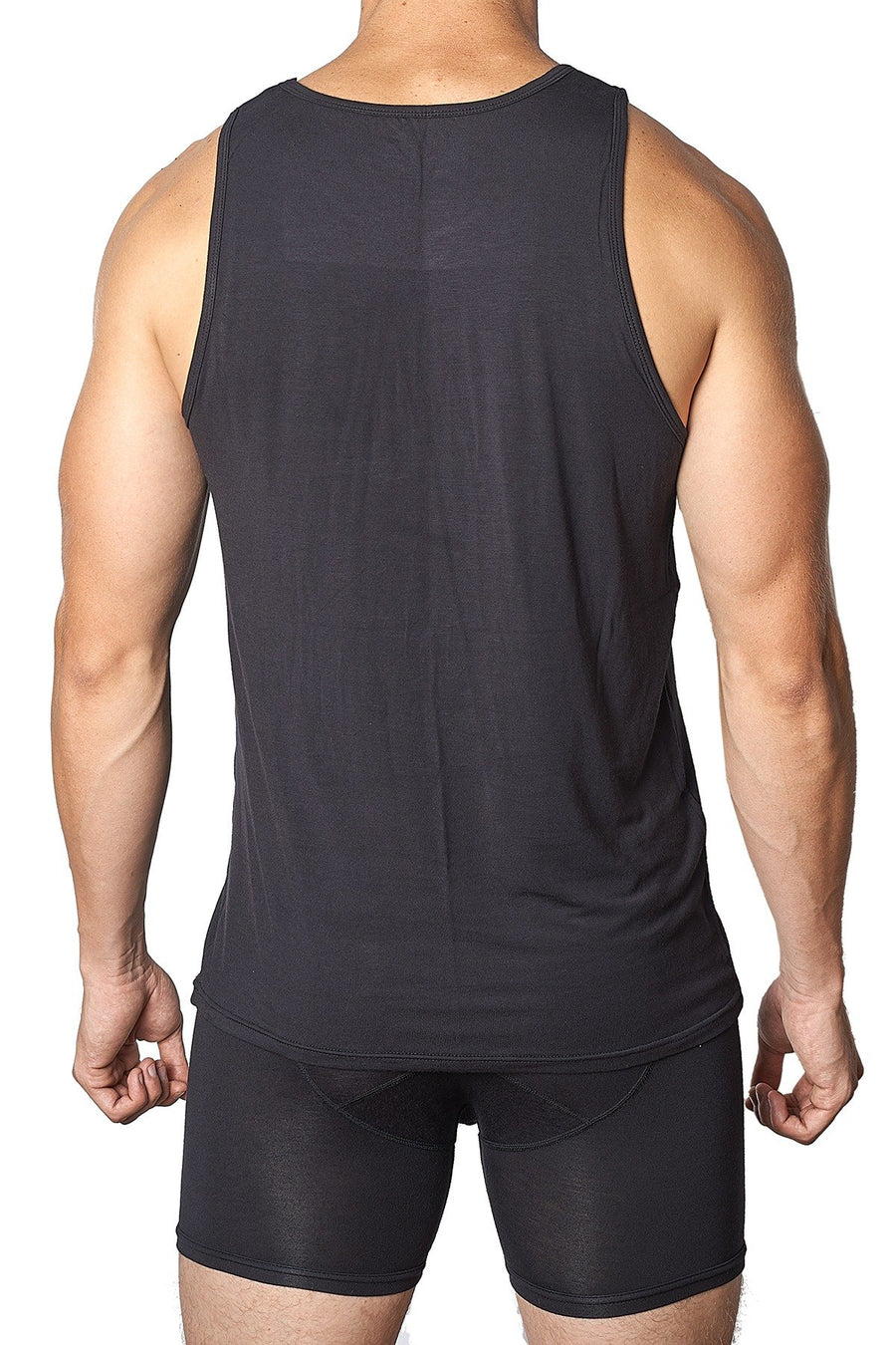 Yocisco's Black Essentials Tank Top