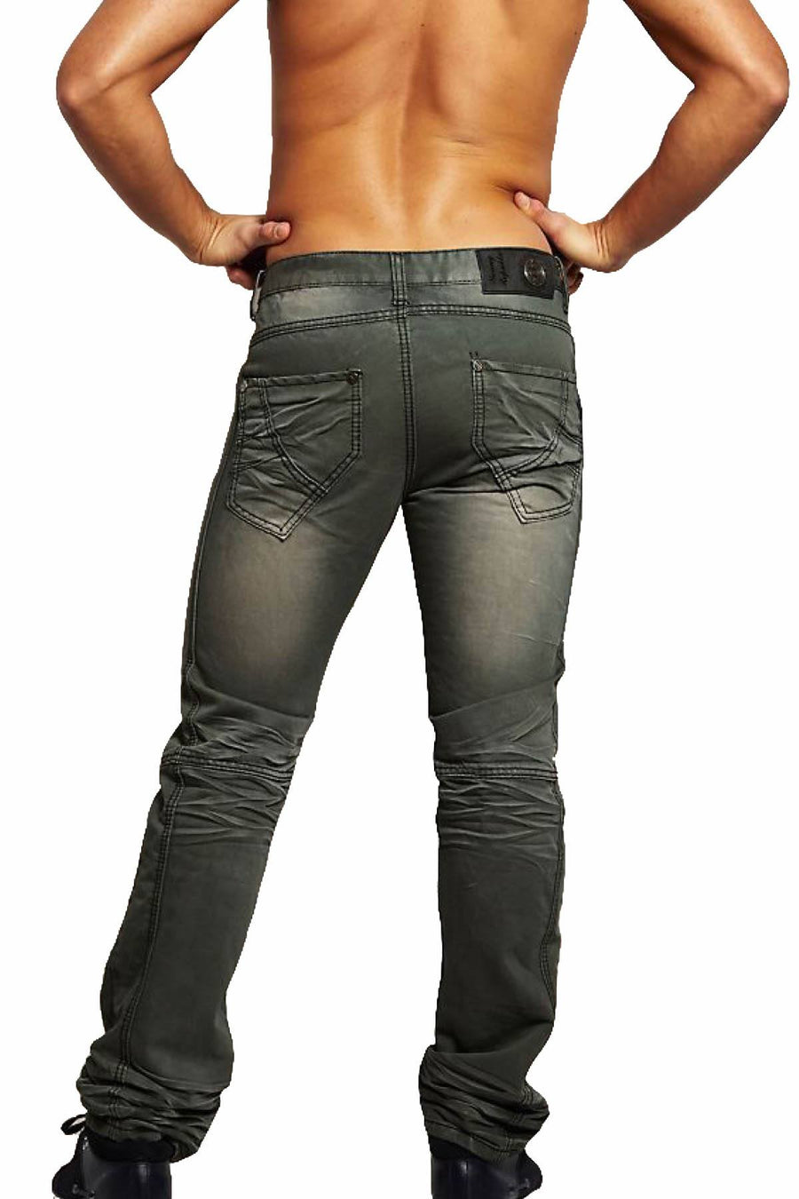 Young Republic Blue-Grey Disressed Billy Denim Pant