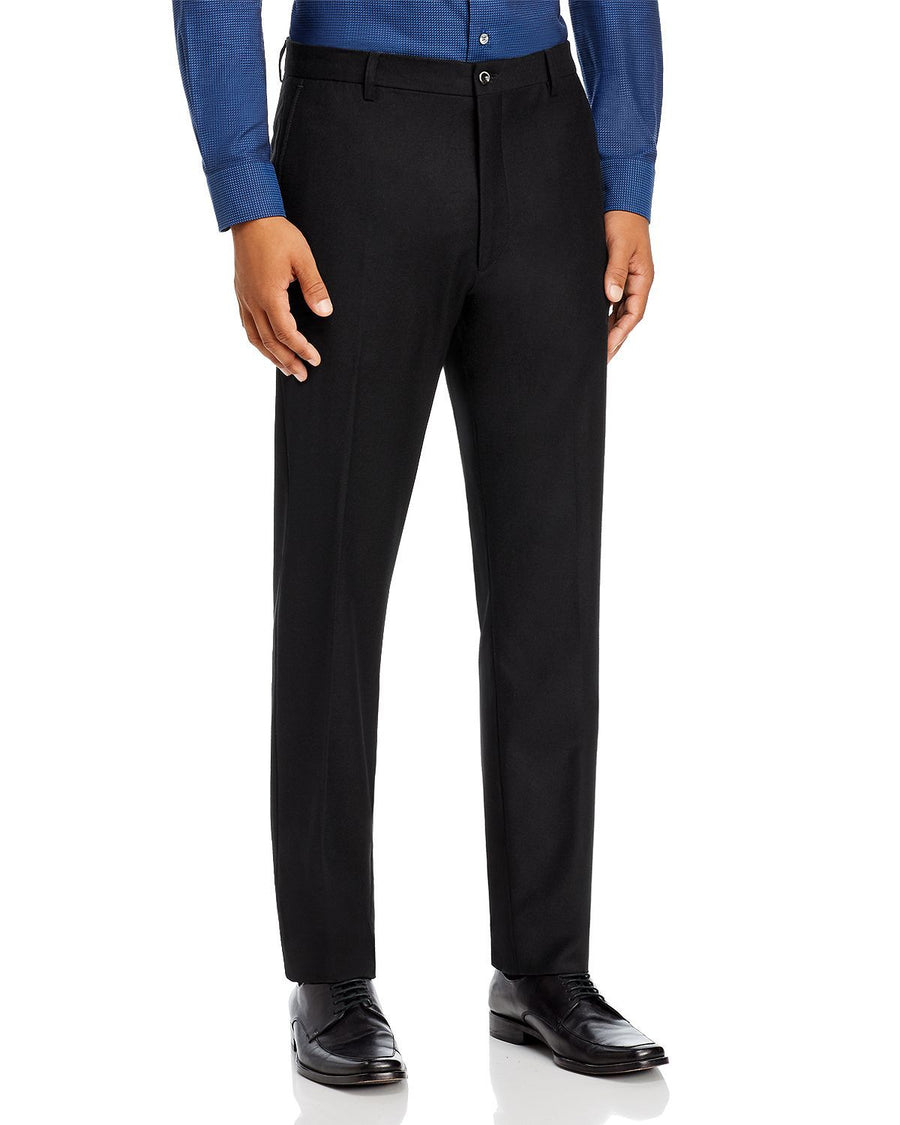 Zanella Noah Stretch Flannel Slim Fit Dress Pants Black