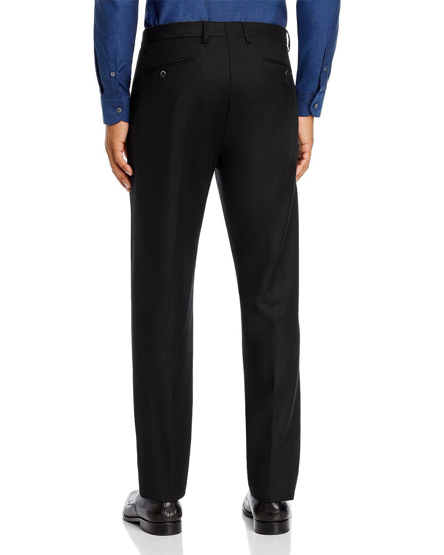 Zanella Noah Stretch Flannel Slim Fit Dress Pants Black