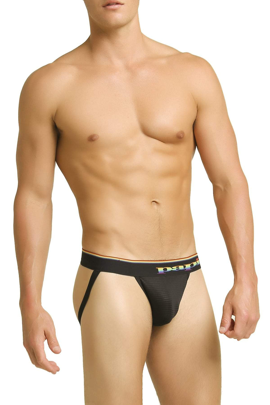 Papi Black Rainbow Jockstrap