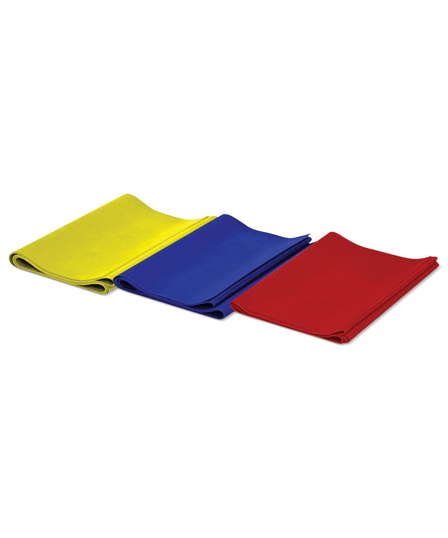 TKO Set Of 3 Flat Resistance Bands (Light, Medium, Heavy) Latex Free