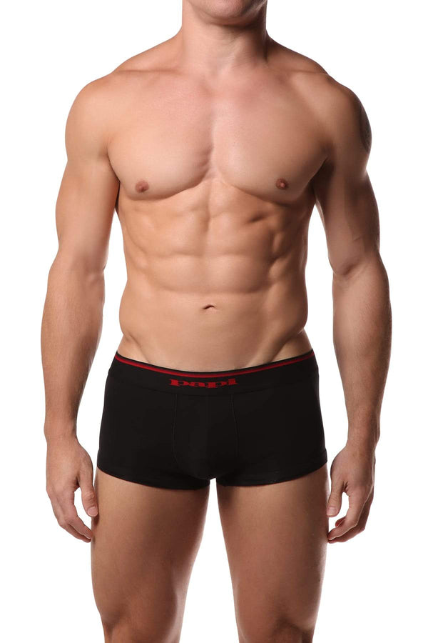 2-Pack Papi Red Stripes & Black Stretch Brazilian Trunks