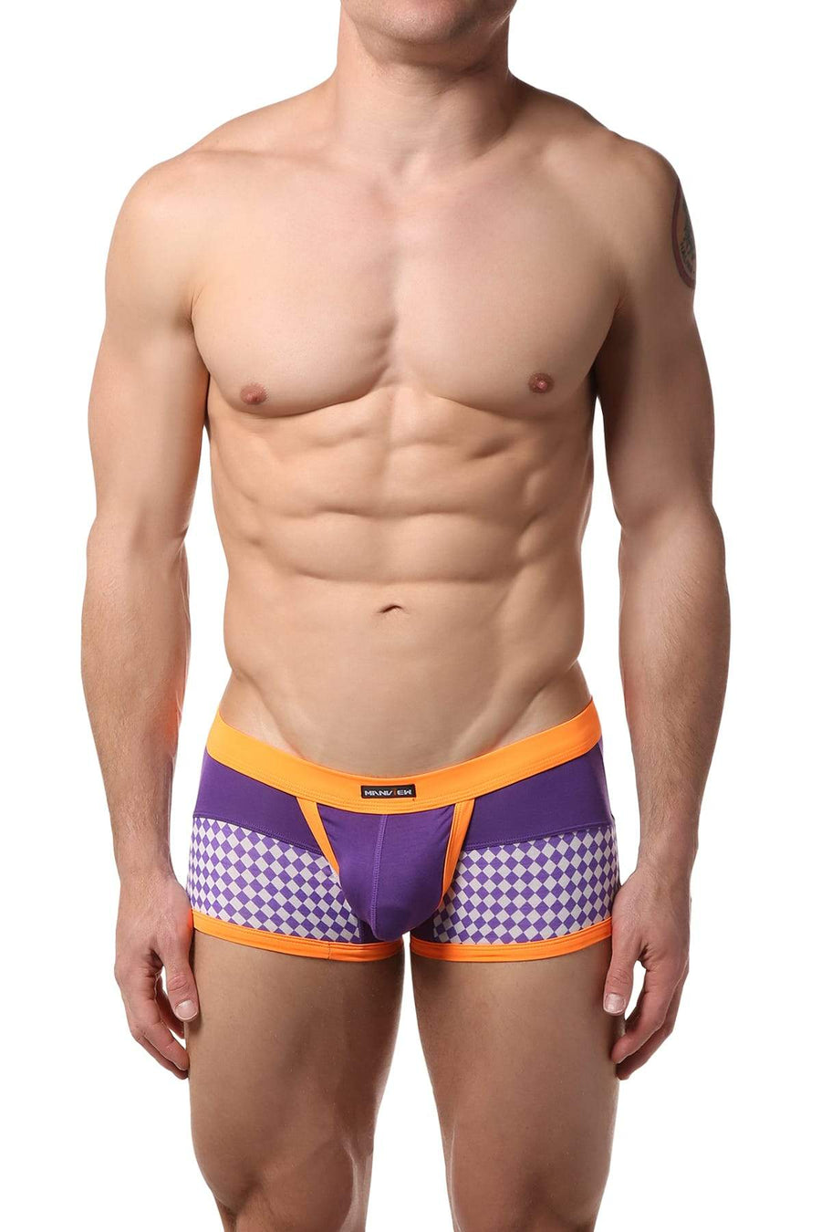 Manview Orange Checkered Trunk