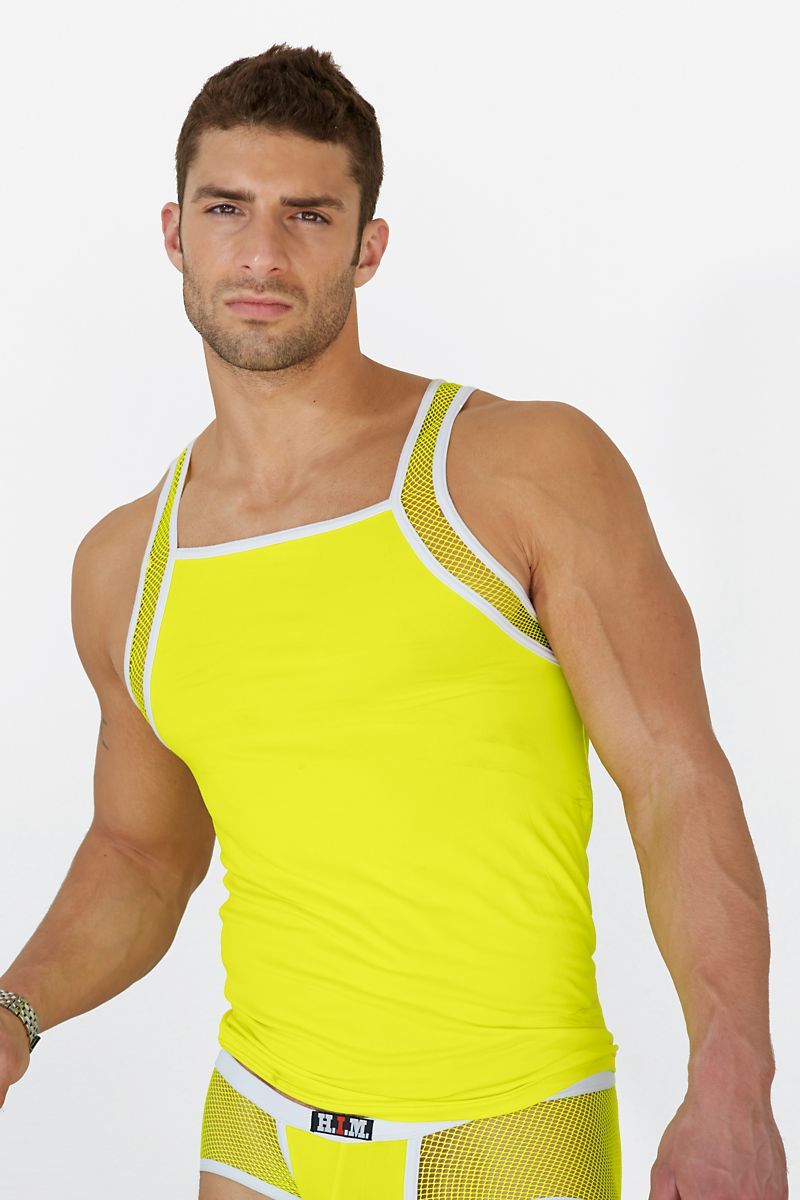 H.I.M. Neon Lime Windows Tank Top