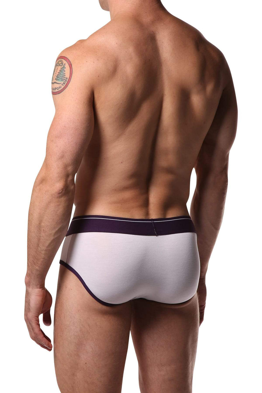Dirt Squirrel White Contrast Brief
