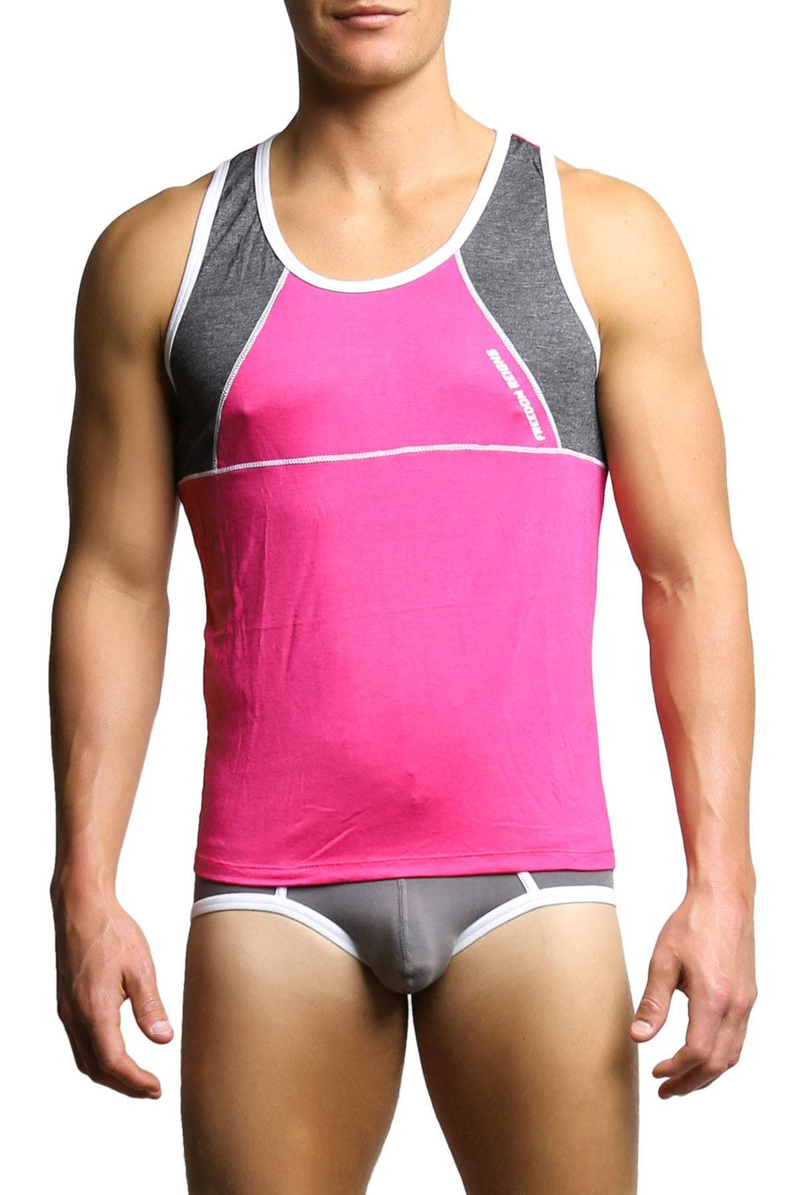Freedom Reigns Fuchsia & Charcoal Tank