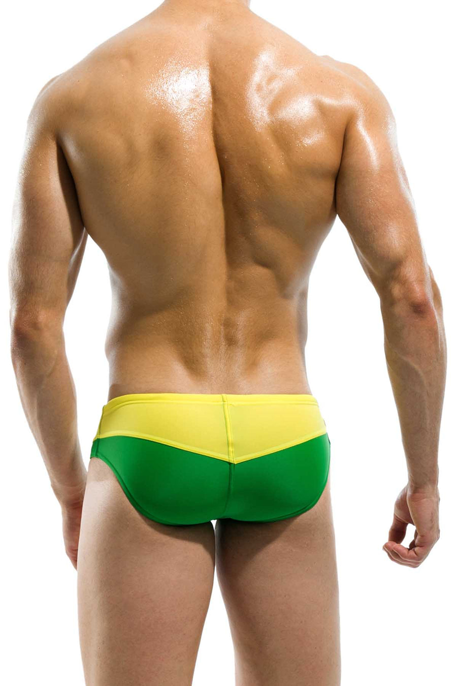 Modus Vivendi Green & Yellow Rainbow Swim Brief
